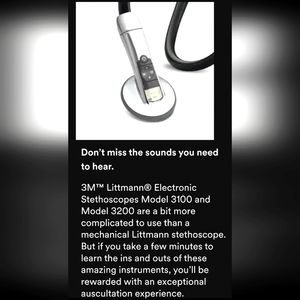 Littmann Digital Stethoscope model 3100